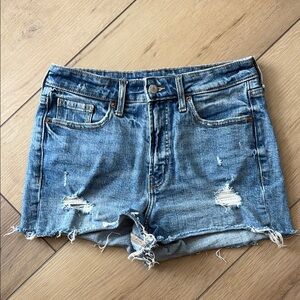 Old Navy Denim High-Rise OG Straight Distressed Cut-Offs Size 4